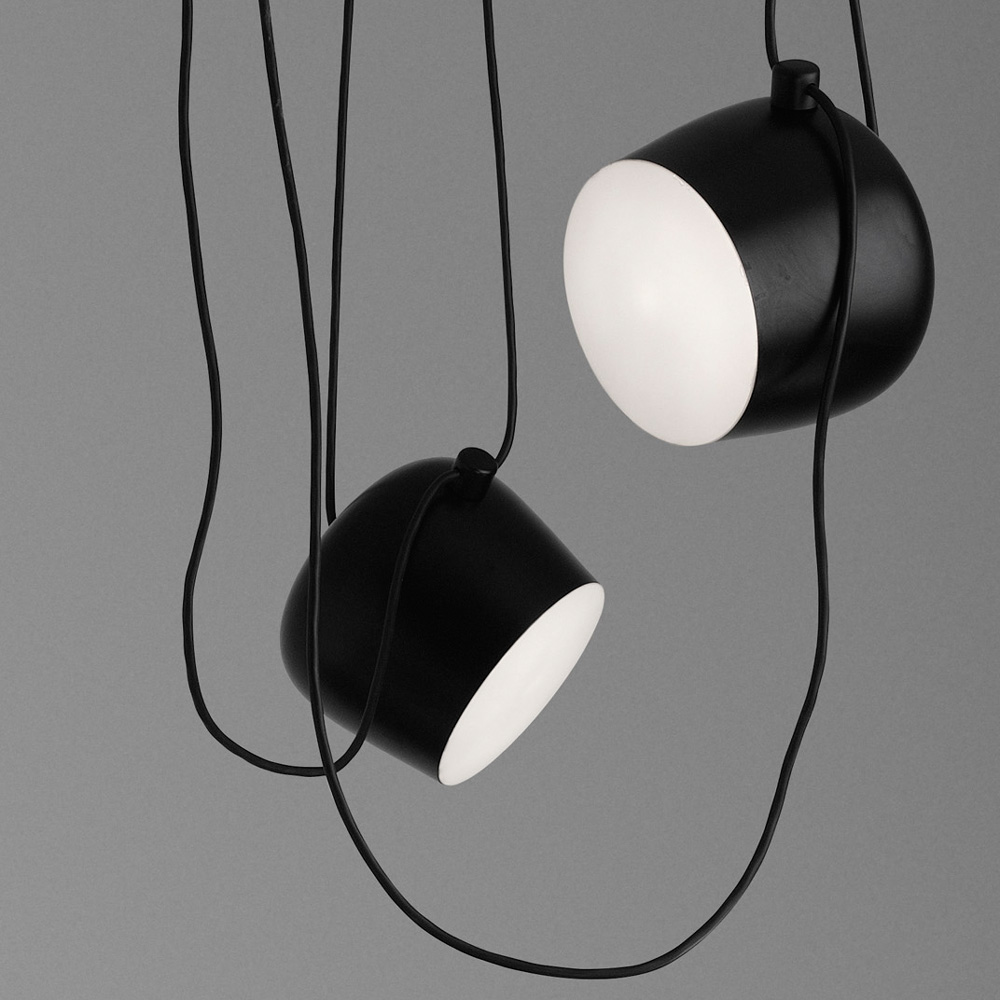 Flos AIM 3er Deckenleuchte Pendelleuchte Schwarz Erwan Bouroullec