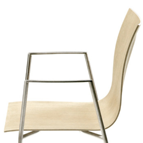 Thin S15 Armlehnenstuhl [Sitzschale Holz] - Lapalma - Karri Monni Holzstuhl