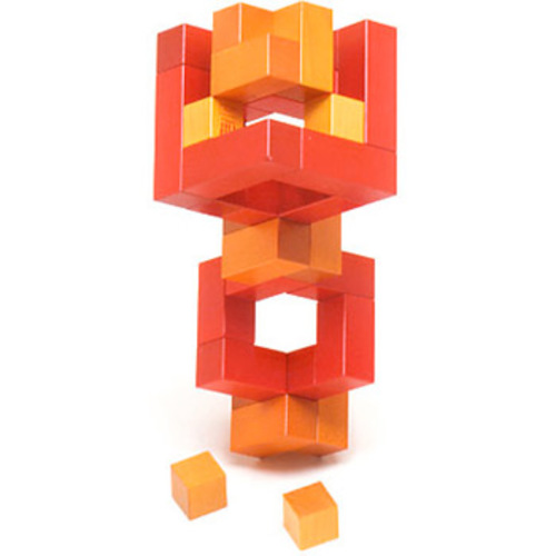 Cubicus Rot Holzspiel - Naef - Peer Clahsen Holzwürfel