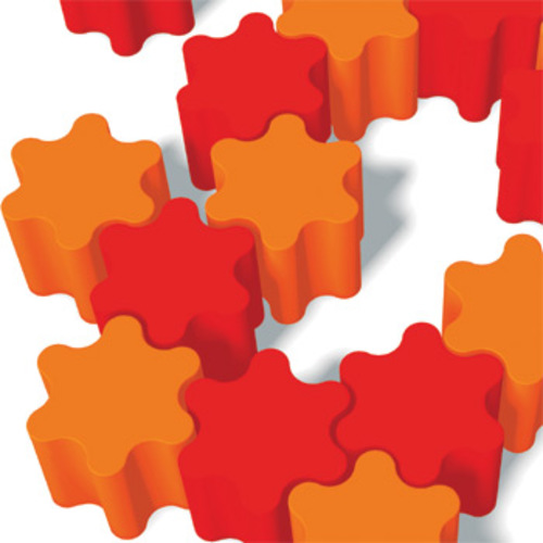 Flower Hocker Orange - Offecct - Eero Koivisto