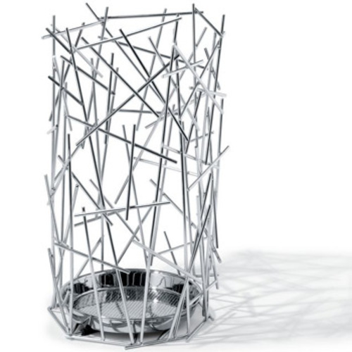 Blow Up FC07 Schirmständer Edelstahl - Alessi - Fratelli Campana Schirmablage Stockständer