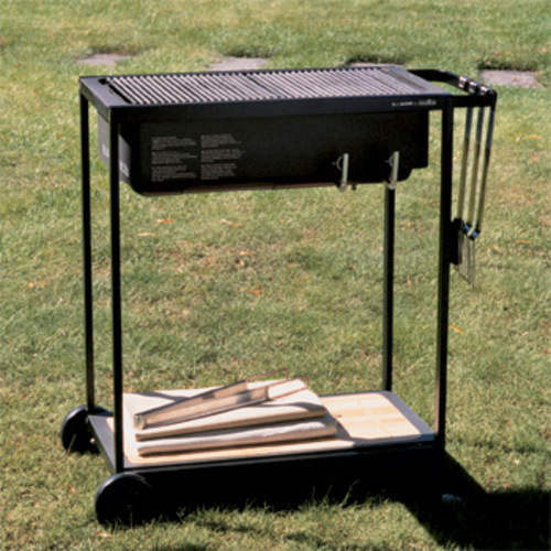 Barbicu Holzkohle Gas Barbecue - A di Alessi Fochista - Piero Lissoni Gasgrill Holzkohlegrill