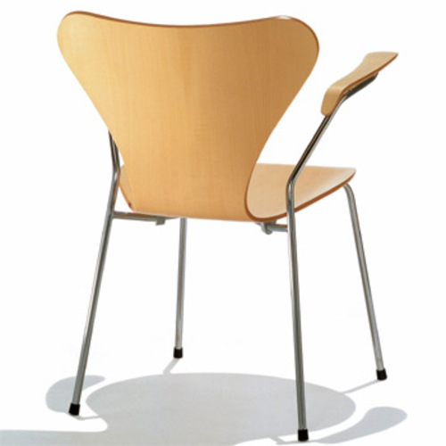 Modell 3207 HO Armlehnenstuhl der Serie 7 [Echtholzschale / Klarlackiert] - Fritz Hansen - Arne Jacobsen Designerstuhl