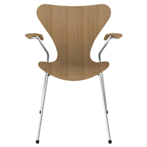 Modell 3207 HO Armlehnenstuhl der Serie 7 [Echtholzschale / Klarlackiert] - Fritz Hansen - Arne Jacobsen Designerstuhl