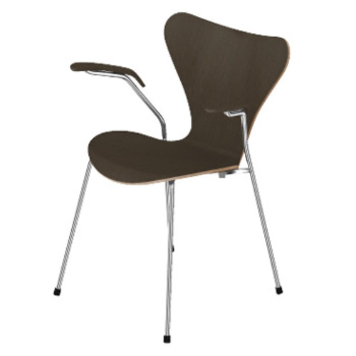 Modell 3207 HO Armlehnenstuhl der Serie 7 [Echtholzschale / Klarlackiert] - Fritz Hansen - Arne Jacobsen Designerstuhl