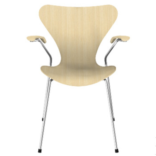Modell 3207 HO Armlehnenstuhl der Serie 7 [Echtholzschale / Klarlackiert] - Fritz Hansen - Arne Jacobsen Designerstuhl