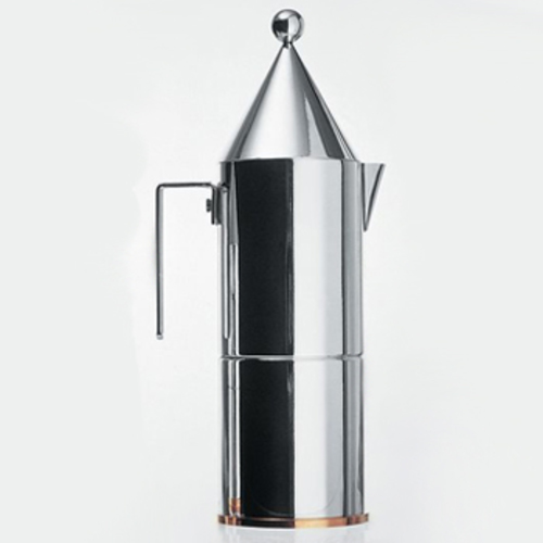 90002/6 La conica Espressomaschine - Officina Alessi - Aldo Rossi Plattenkocher