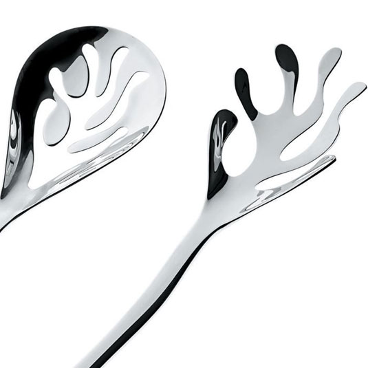 Mediterraneo Salatbesteck - Alessi ESI16SET - LPWK & Emma Silvestris