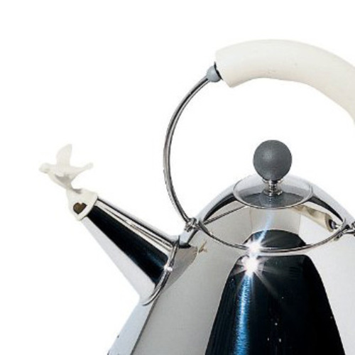 Elektrischer Wasserkocher mit Vogelflöte - Alessi MG32 W - Michael Graves