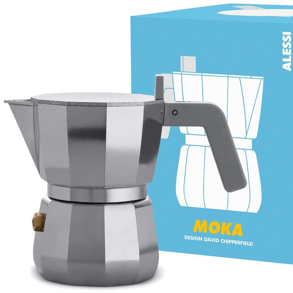 Moka DC06/3 Espressokocher für 3 Tassen - Alessi DC06/3 - David Chipperfield