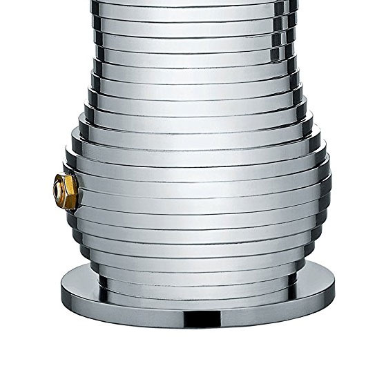 Pulcina Espressomaschine mit schwarzem Henkel [1 Tasse] - Alessi MDL02/1 B - Michele de Lucchi