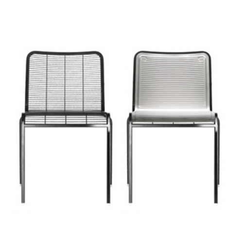 Aria Stuhl ohne Armlehnen - Lapalma - Romano Marcato Stahlrohrstuhl