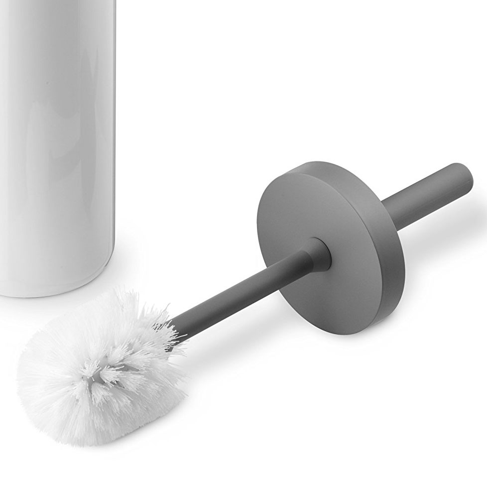 Lunar WC-Bürste / Toilettenbürste [Weiß / Hellgrau] - Authentics 12005 14 - BarberOsgerby