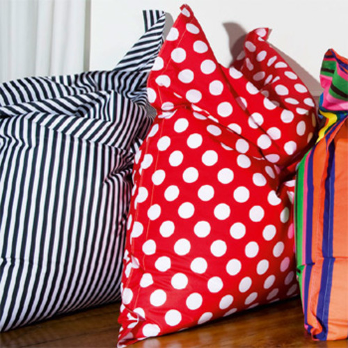 Black and White Sitzsack - Sitting Bull Fashion Bag - Sieger Design Sitzkissen Bodenkissen