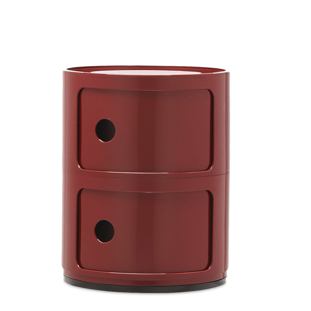 Componibili New Colors 2 Fächer Burgundy - Kartell 4966BO - Anna Castelli Ferrieri