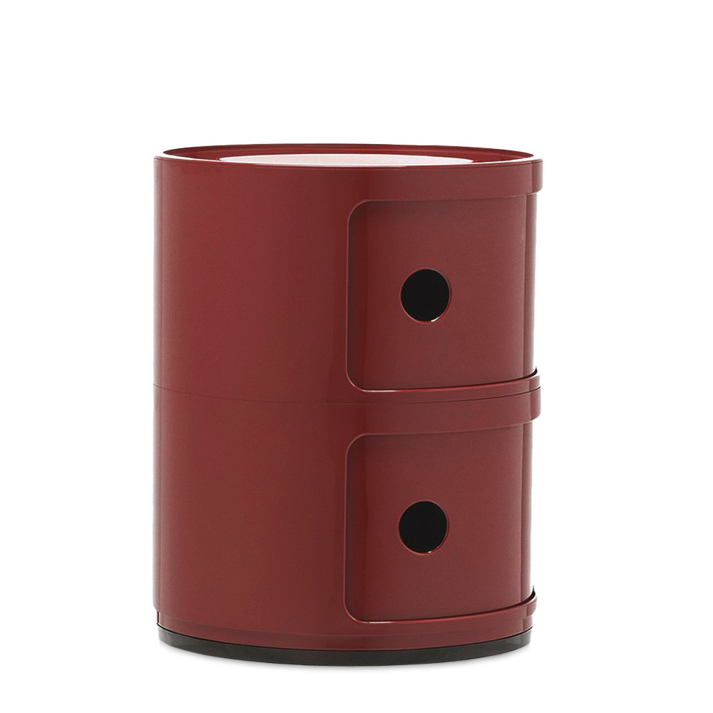 Componibili New Colors 2 Fächer Burgundy - Kartell 4966BO - Anna Castelli Ferrieri