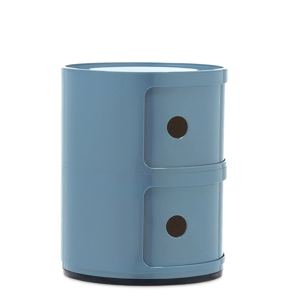 Componibili New Colors 2 Fächer Sky Blue/ Himmelblau - Kartell 4966AZ - Anna Castelli Ferrieri