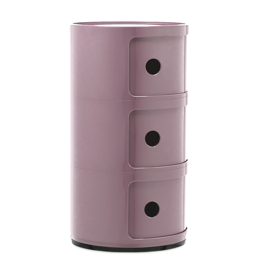 Componibili New Colors 3 Fächer Mauve - Kartell 4967MV - Anna Castelli Ferrieri