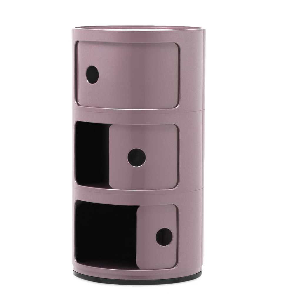 Componibili New Colors 3 Fächer Mauve - Kartell 4967MV - Anna Castelli Ferrieri