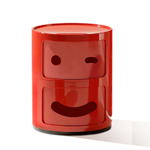 Componibili Smile OCC Zwinker 2er Kommode Rot [Augenzwinkern] - Kartell 4926 10 - Fabio Novembre Tribute to Anna Castelli Ferrieri