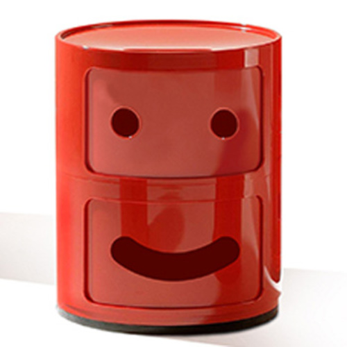 Componibili Smile 2er Kommode Rot [Lachender Mund] - Kartell 4924 10 - Fabio Novembre Tribute to Anna Castelli Ferrieri