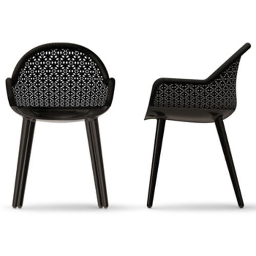 Cyborg Elegant Armlehnsessel - Magis - Marcel Wanders Peddigrohr Designsessel