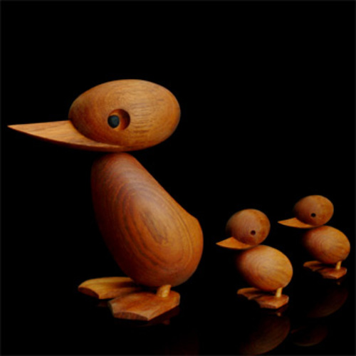 Duck & Duckling Holzenten - ArchitectMade - Hans Bölling Dekofiguren
