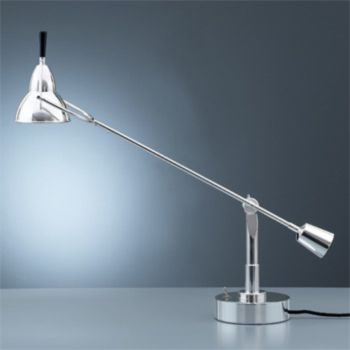 EB 28 versilberte Tischleuchte - Tecnolumen - Eduard Wilfried Buquet Schreibtischleuchte