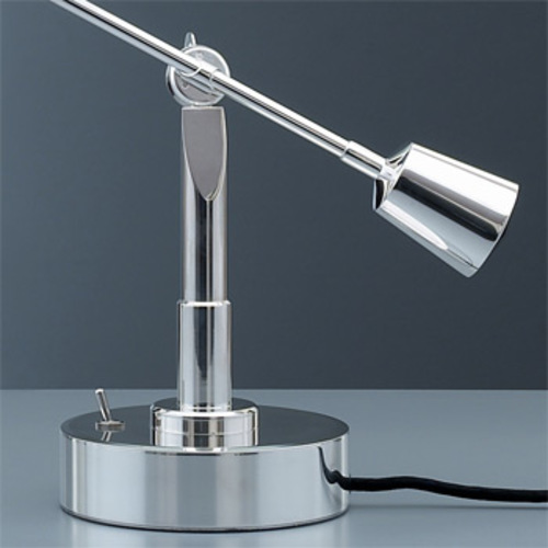 EB 28 versilberte Tischleuchte - Tecnolumen - Eduard Wilfried Buquet Schreibtischleuchte