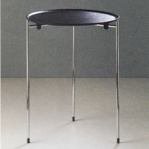 Eiermann Beistelltisch EE 61/1 Schwarz [1 Platte] - Tecnolumen EE 61/1 SW - Egon Eiermann