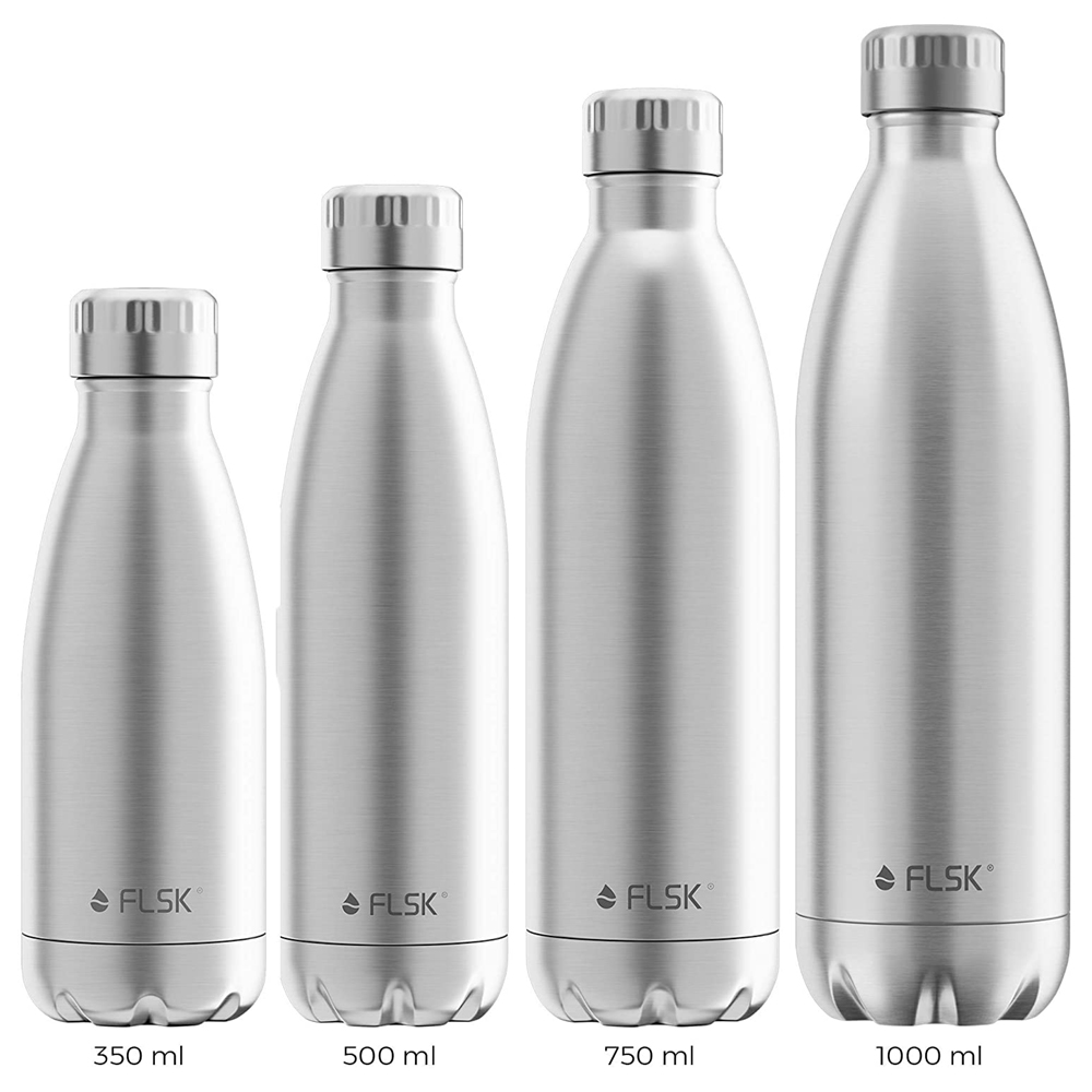 FLSK Trinkflasche STNLS Stainless / Edelstahl [750 ml] - FLSK 1010-0750-0013 - FLSK Werksdesign
