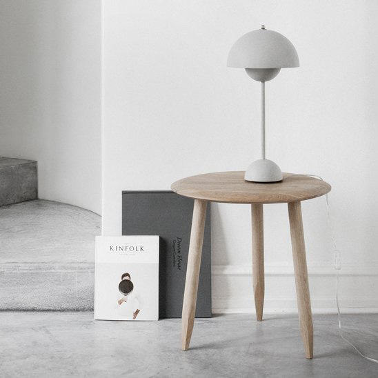 FlowerPot VP3 Matt Hellgrau Tischleuchte - &Tradition 20729101 - Verner Panton