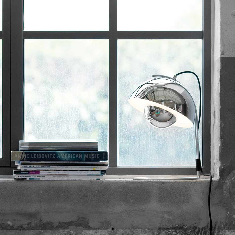 FlowerPot VP4 Edelstahl Tischleuchte - &Tradition 20739902 - Verner Panton