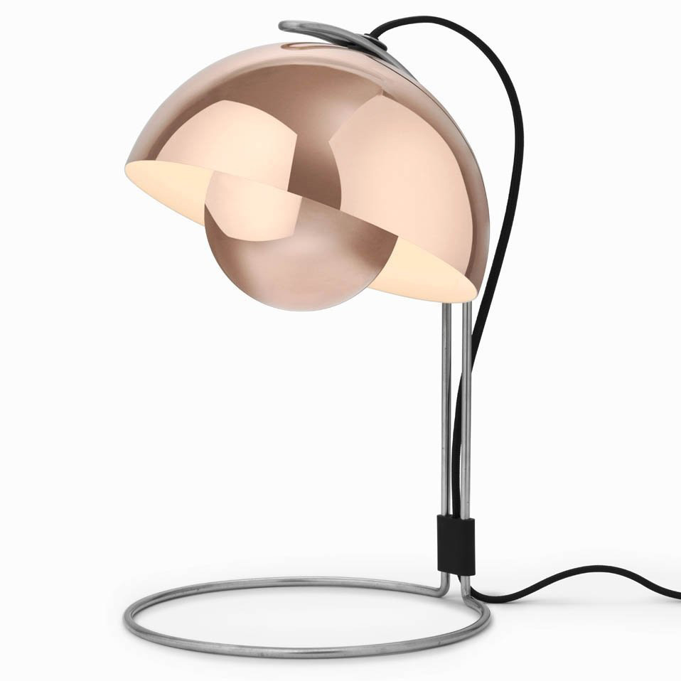 FlowerPot VP4 Kupfer Poliert Tischleuchte - &Tradition 20739701 - Verner Panton