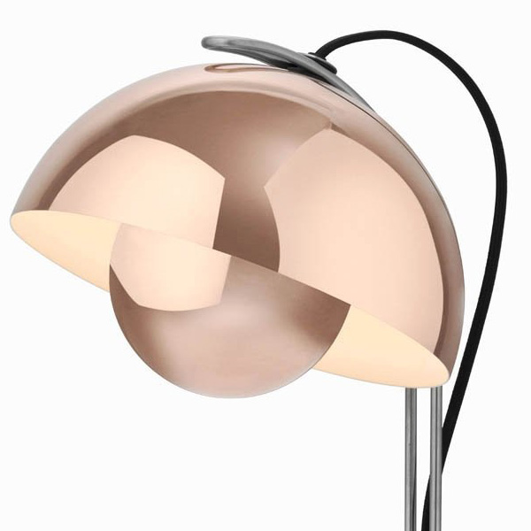 FlowerPot VP4 Kupfer Poliert Tischleuchte - &Tradition 20739701 - Verner Panton