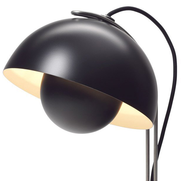 FlowerPot VP4 Matt Schwarz Tischleuchte - &Tradition 20739501 - Verner Panton