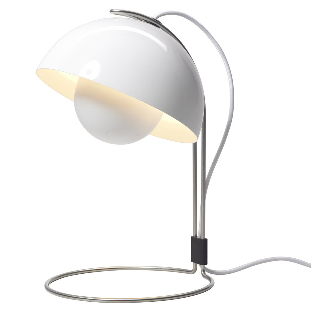 FlowerPot VP4 Matt Weiß Tischleuchte - &Tradition 20733101 - Verner Panton