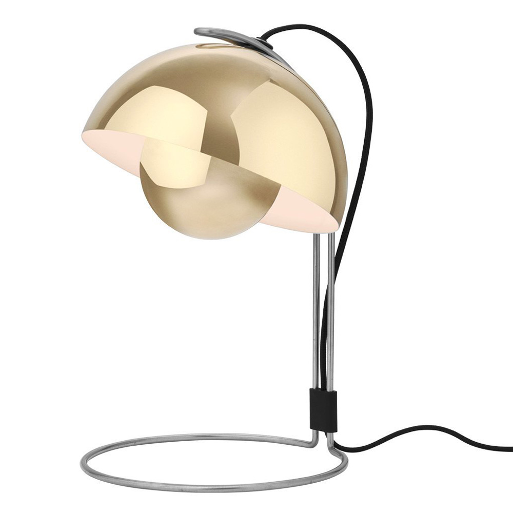 FlowerPot VP4 Messing Poliert Tischleuchte - &Tradition 20739601 - Verner Panton