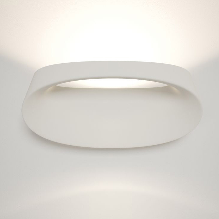 Bonnet Wandleuchte Weiß [3000 K] - FontanaArte 4318 BI - Odo Fioravanti