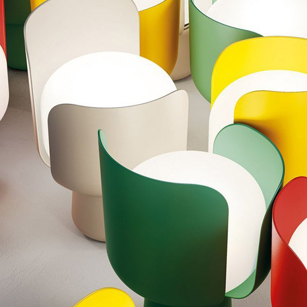 Blom Grau Tischleuchte - Fontana Arte 4253G - Andreas Engesvik