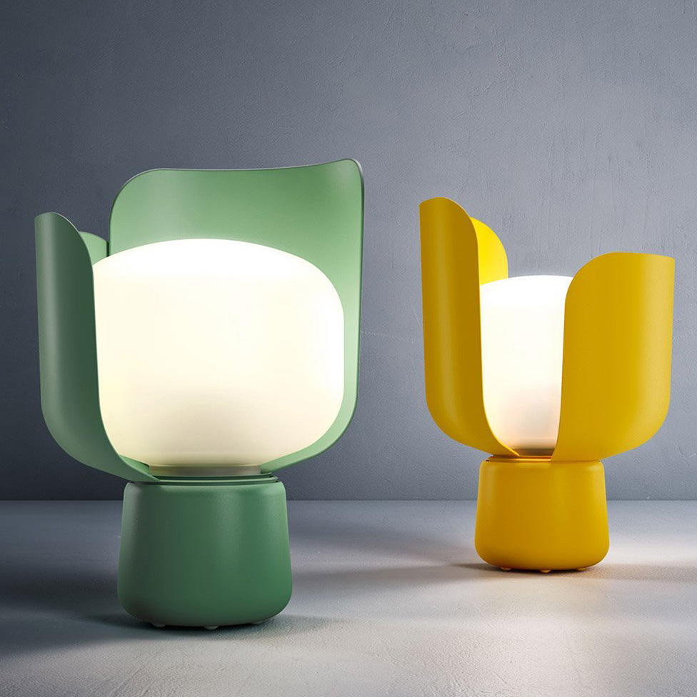 Blom Grün Tischleuchte - Fontana Arte 4253V - Andreas Engesvik