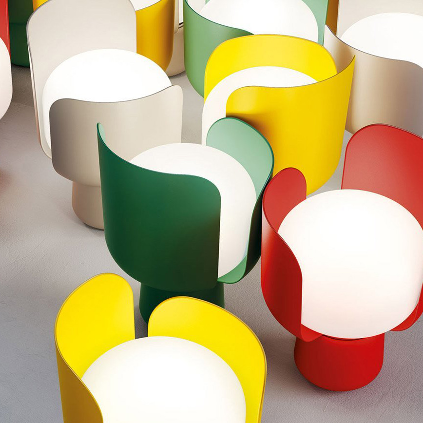 Blom Grün Tischleuchte - Fontana Arte 4253V - Andreas Engesvik