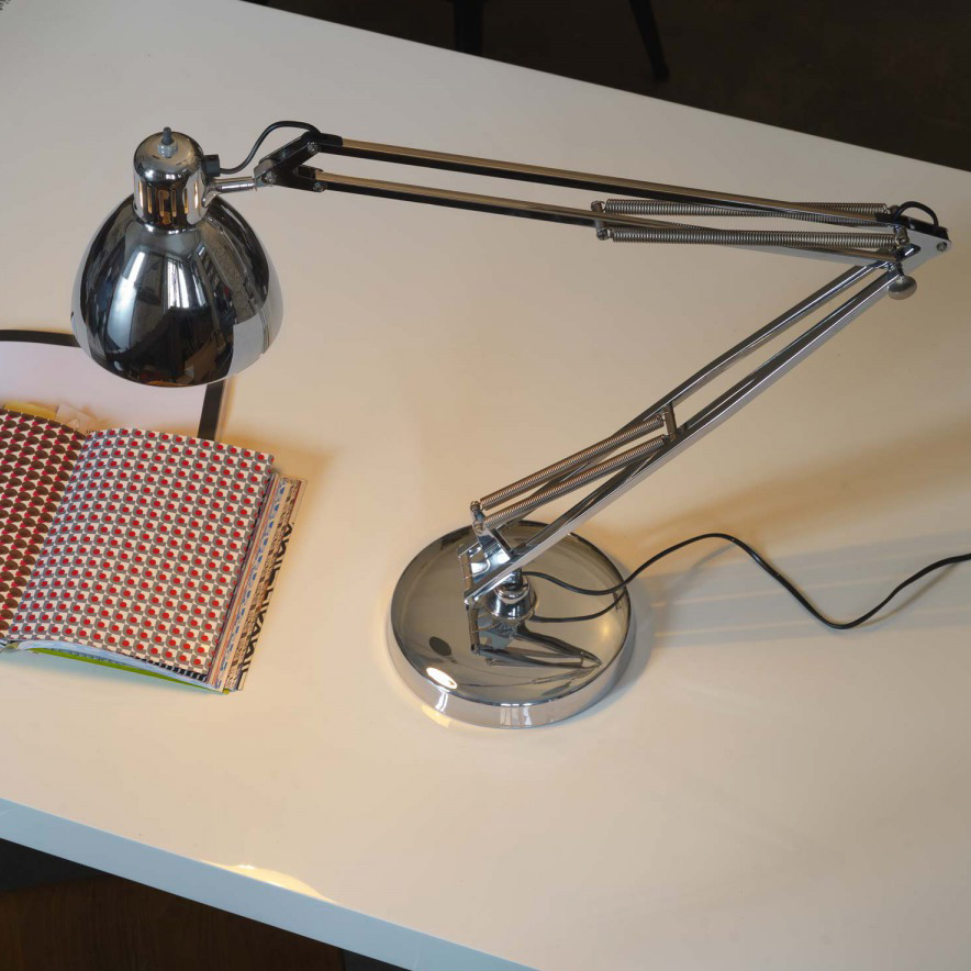 Naska 1 Base Tischleuchte Verchromt - Fontana Arte 8000CR / 8100CR - Archivio Storico