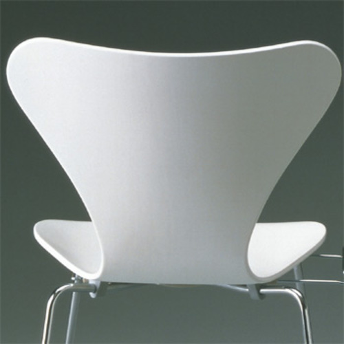 Modell 3107 Stuhl Weiß Lackiert - Fritz Hansen - Arne Jacobsen