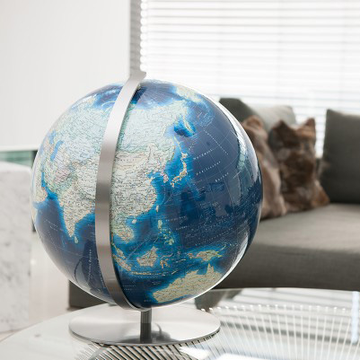 Duo Azzurro Regent Beleuchteter Tischglobus [Durchmesser 40 cm] - Columbus 244081 - Columbus Verlag