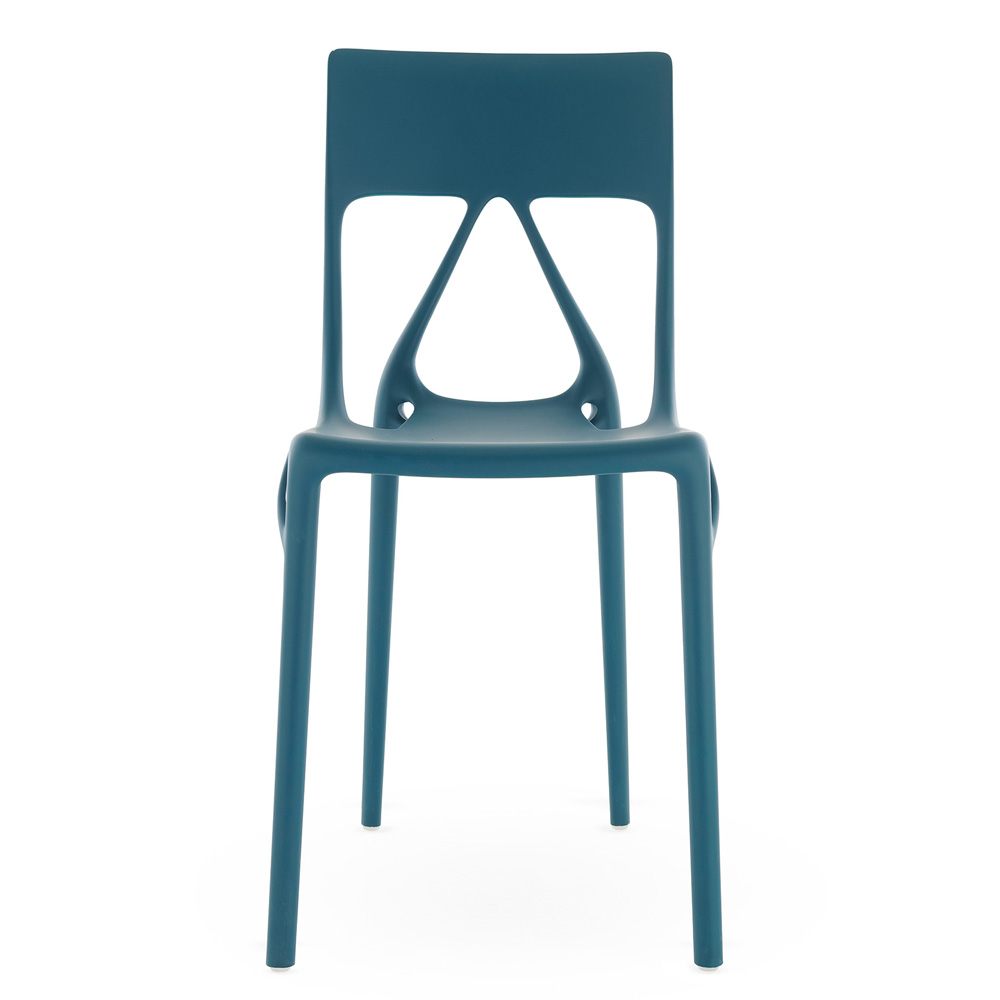 A.I. Lite Stuhl in Grau / Moka / Schwarz / Petrol / Braun / Grün / Weiß - Kartell 05883GR / 05883MO / 05883NE / 05883PE / 05883TE / 05883VV / 05883BI - Philippe Starck