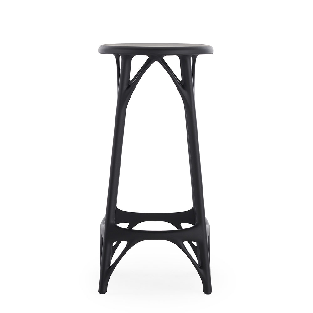 A.I. Stool Light Sitzhocker Schwarz [Höhe 65 cm] - Kartell 5902NE - Philippe Starck