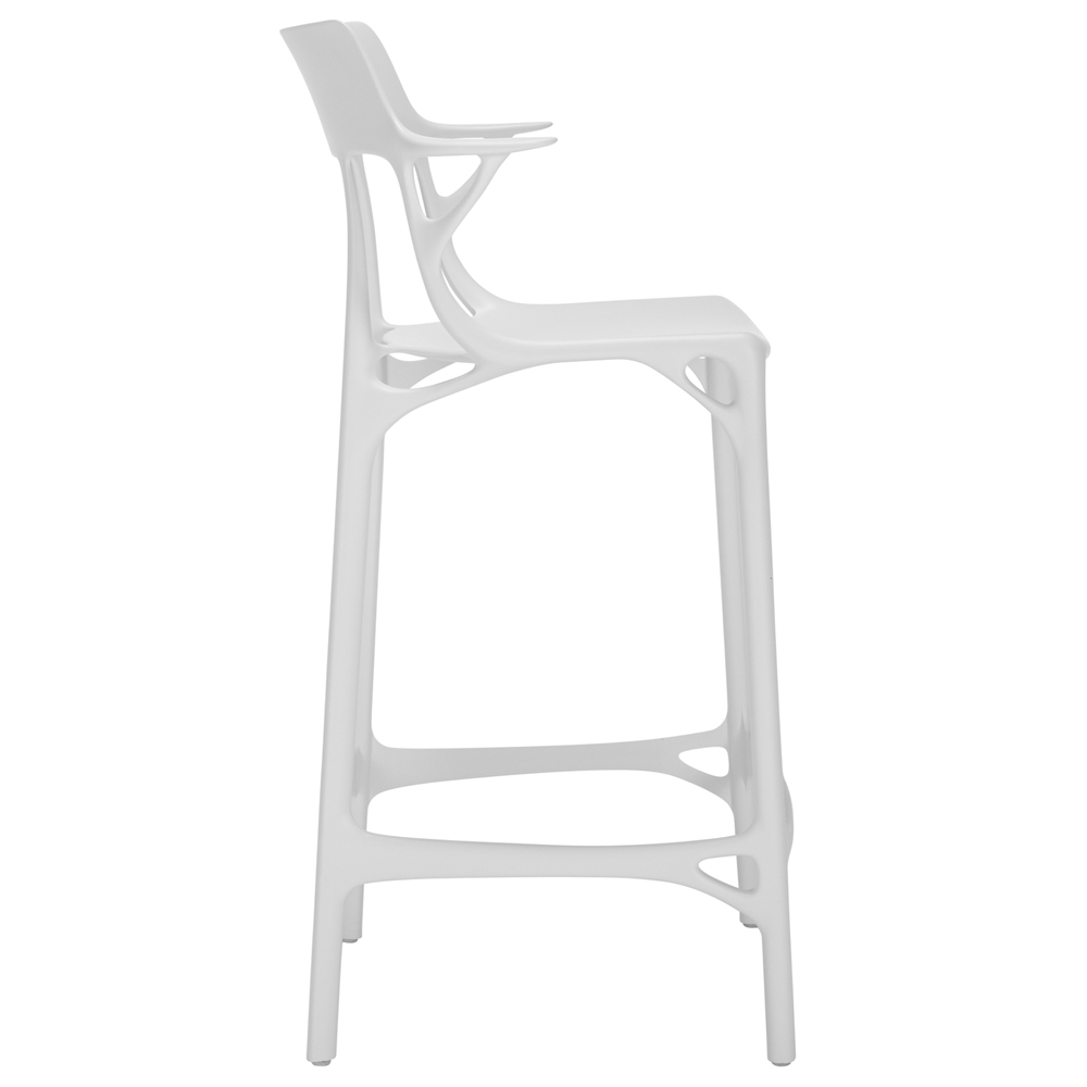 A.I. Stool Recycled Sitzhocker Weiß [Höhe 65 cm] - Kartell 5888BI - Philippe Starck