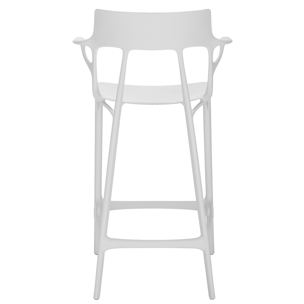 A.I. Stool Recycled Sitzhocker Weiß [Höhe 65 cm] - Kartell 5888BI - Philippe Starck