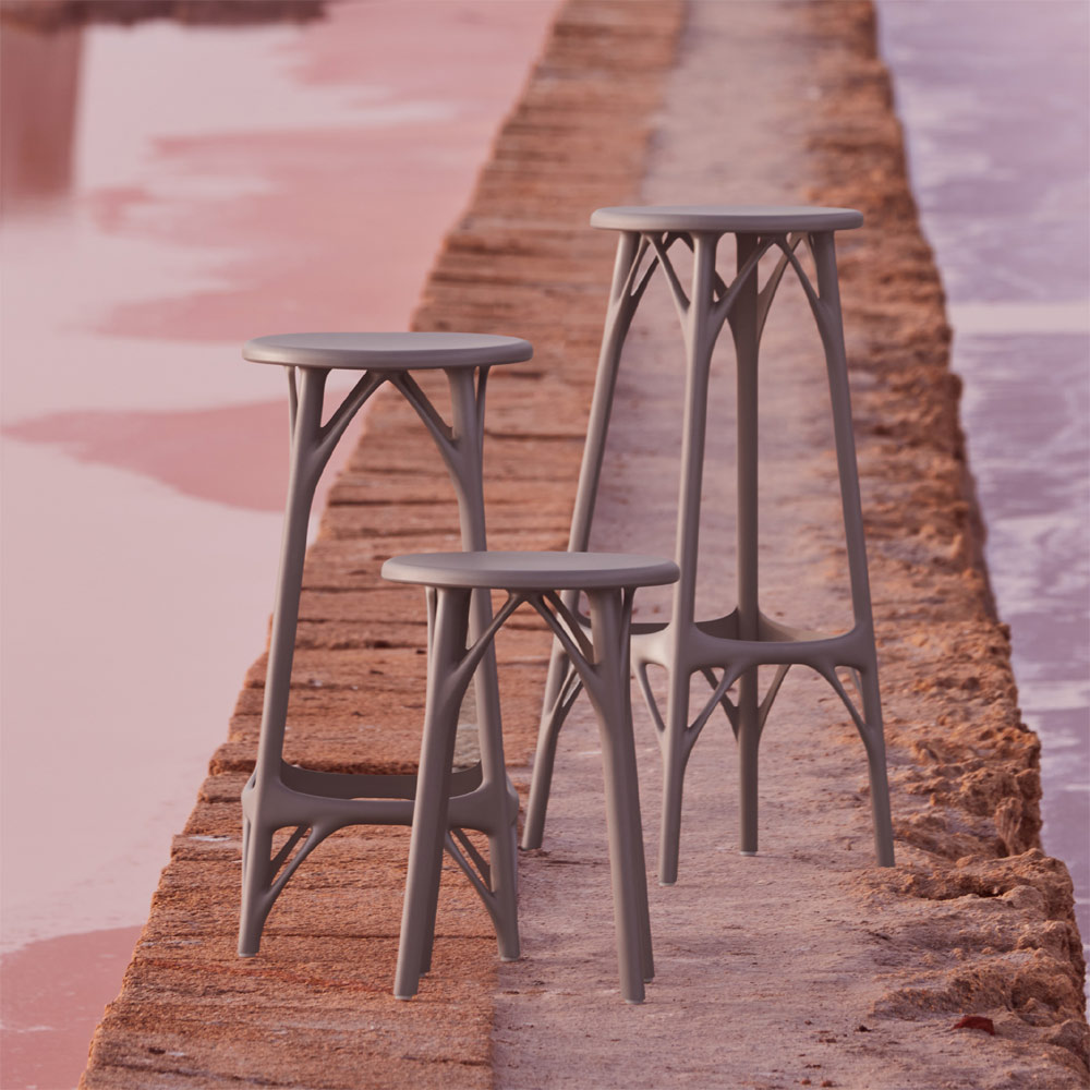 A.I. Stool Light Barhocker Weiß [Höhe 75 cm] - Kartell 5903BI - Philippe Starck